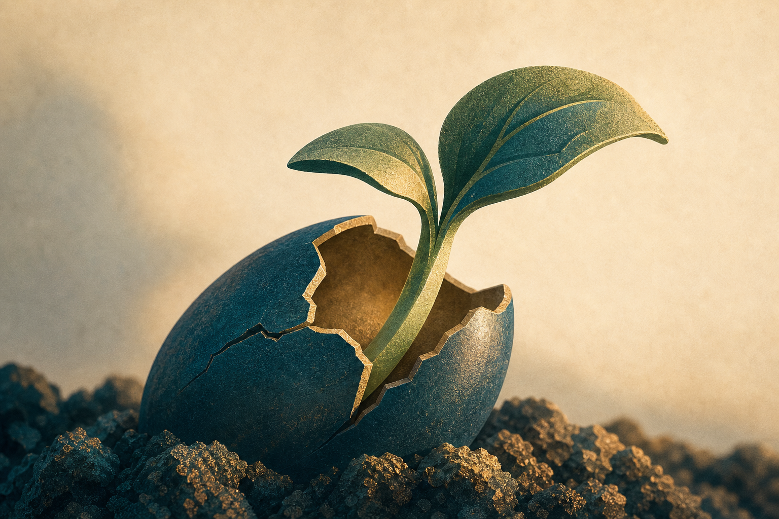 Illustration symbolique d'une startup en phase de financement